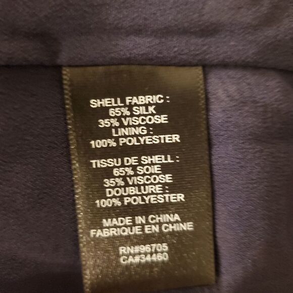 Rebecca Tylor Jardin Keyhole Neck Blouse In Indigo - Picture 9 of 13